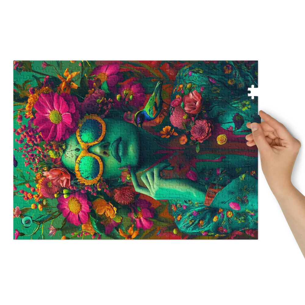 Flora and Foliage Persona 
 Jigsaw Puzzle in Tin Box