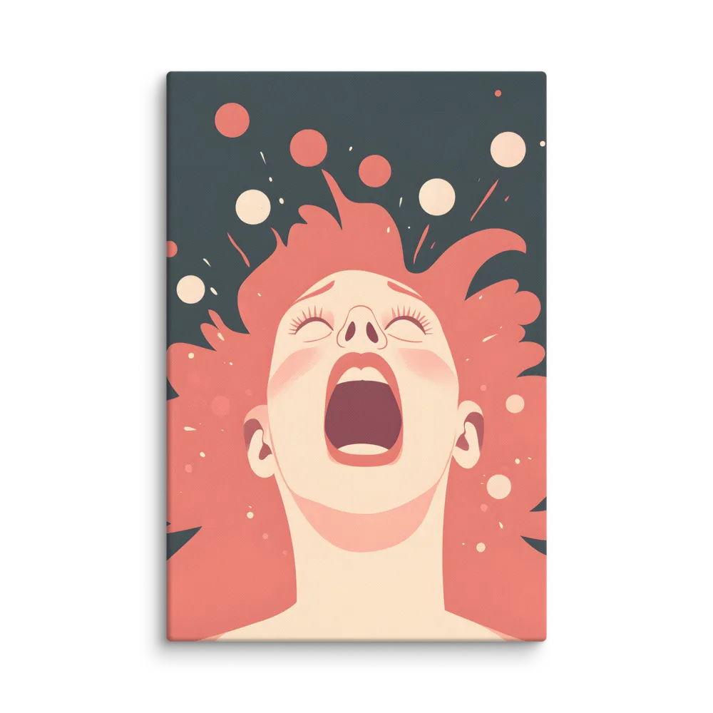 Ecstatic Scream 
 Canvas | 32″x 48″