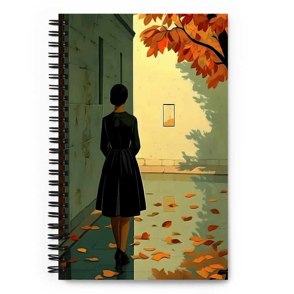 Solitary Autumn Stroll 
 Spiral Notebook | 140 pages