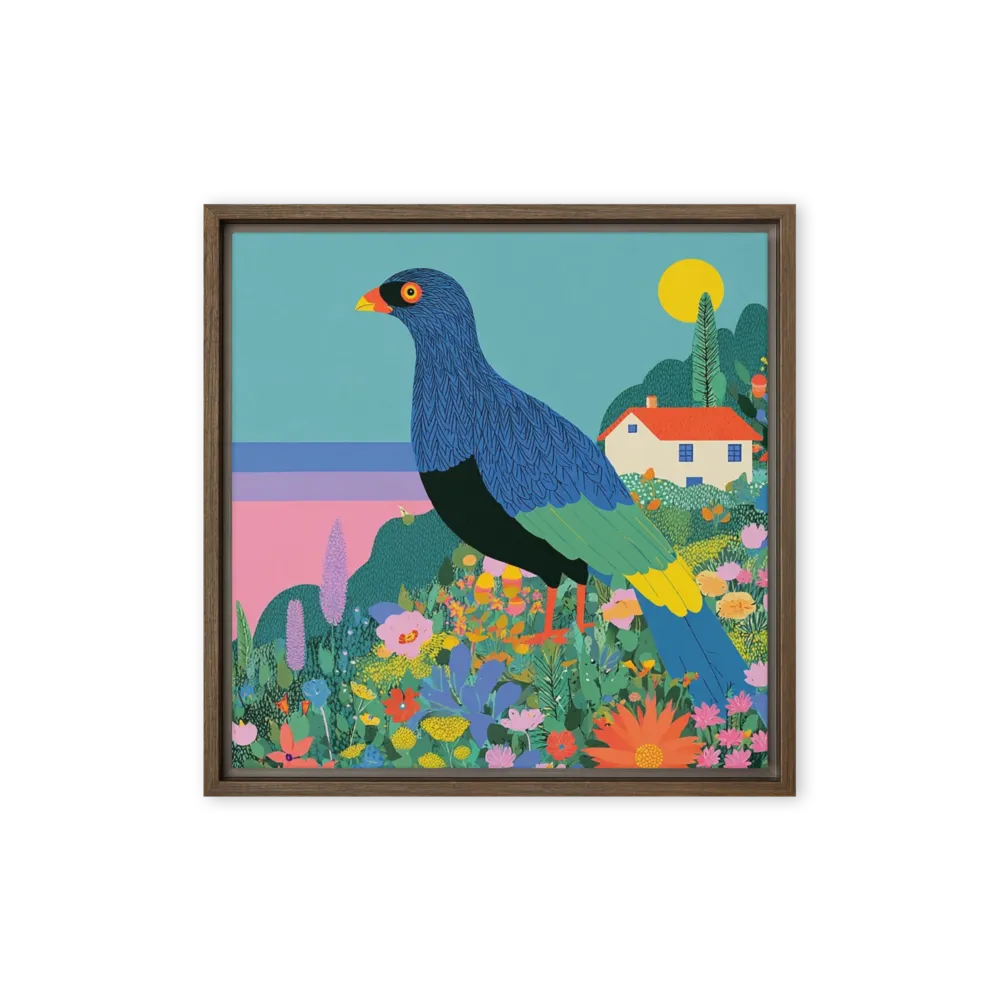 The Garden Guardian 
 Poster with Black Frame | 16″x 16″