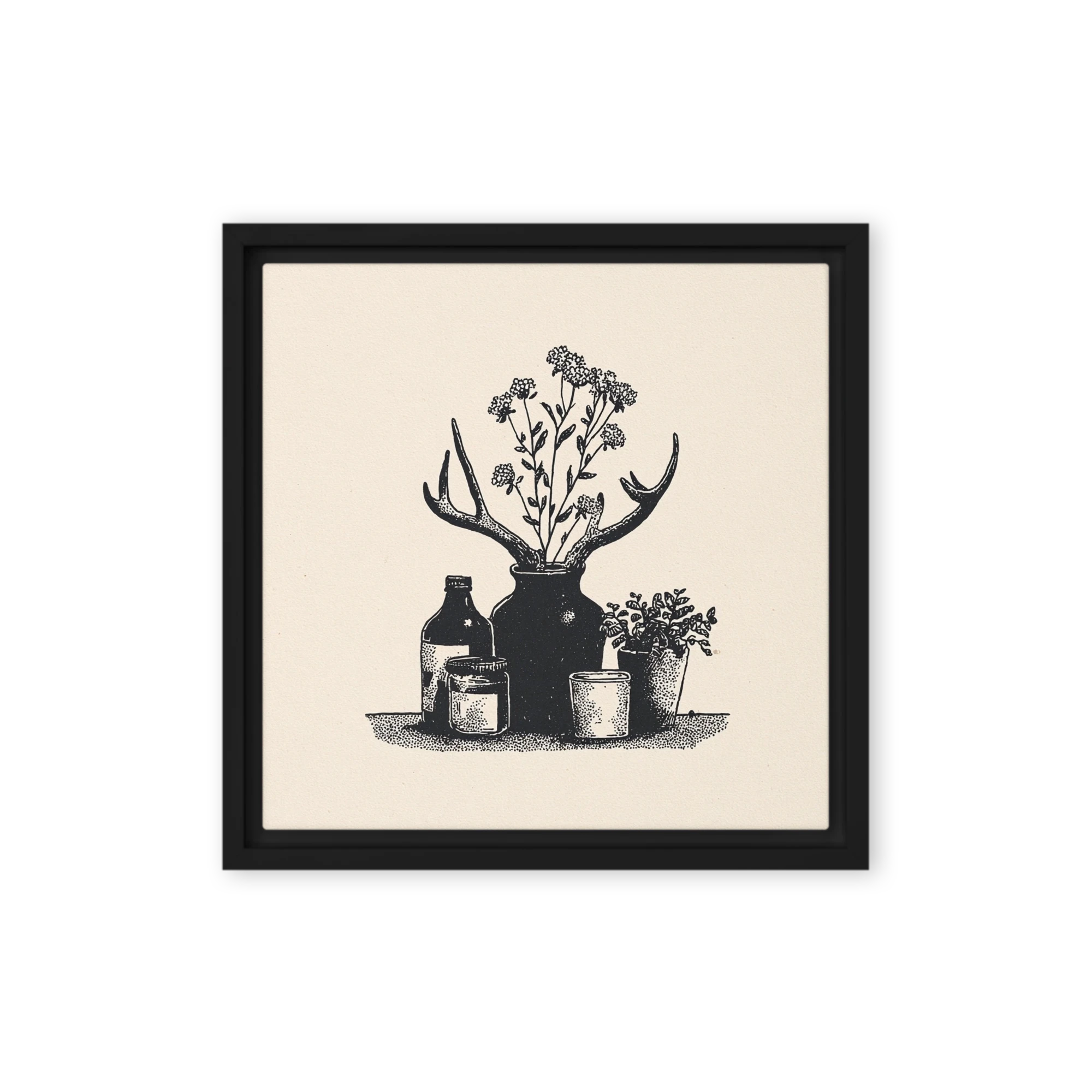 Botanical Antler Still Life | Art Print