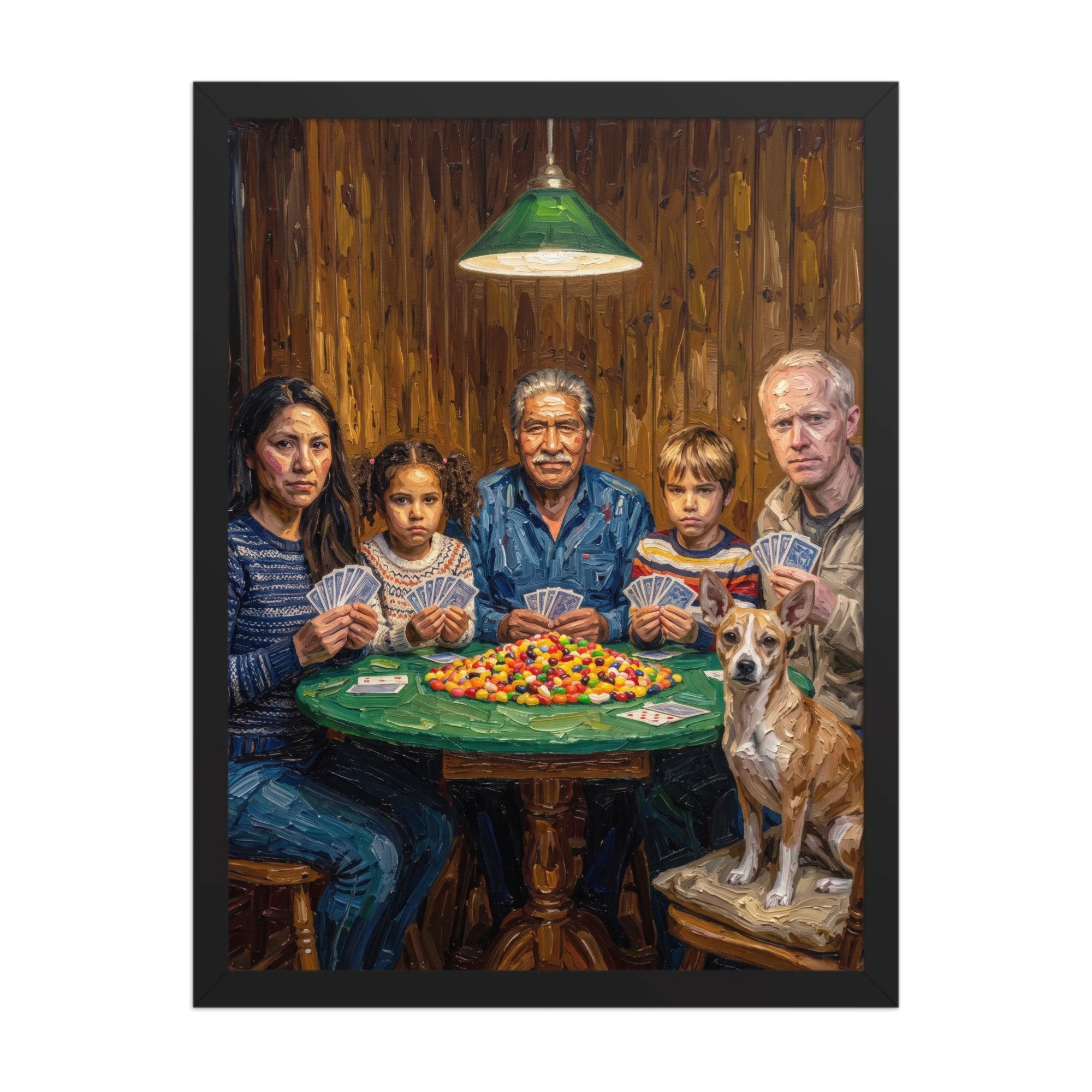 Card Game Family Portrait