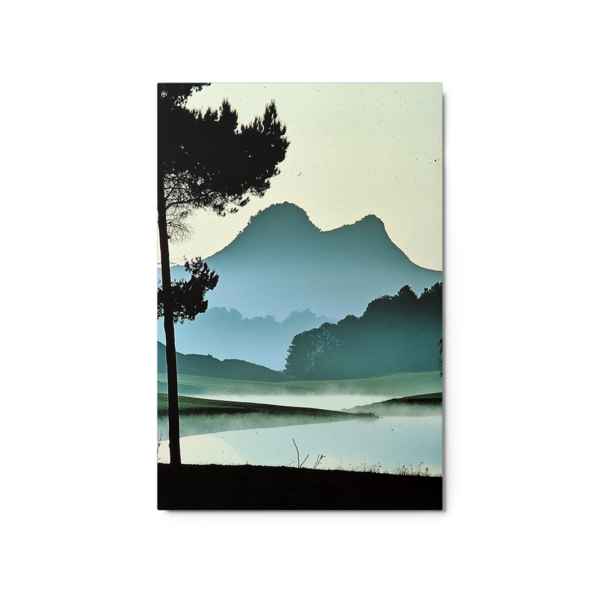 Misty Landscape with Mountains