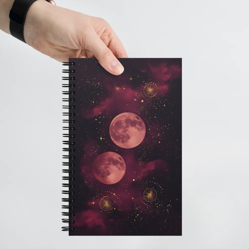 Celestial Dance of Moons 
 Spiral Notebook | 140 pages