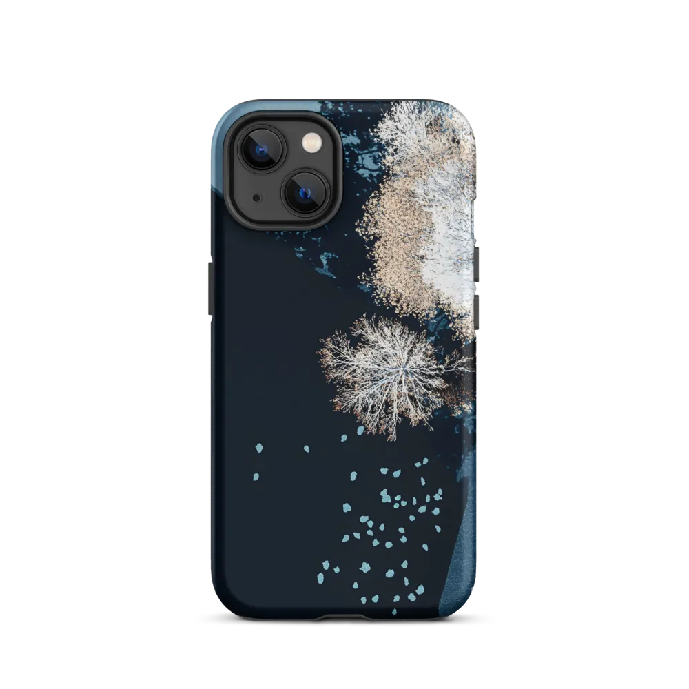 Abstract Aerial View of Trees and Shoreline | Phone Case