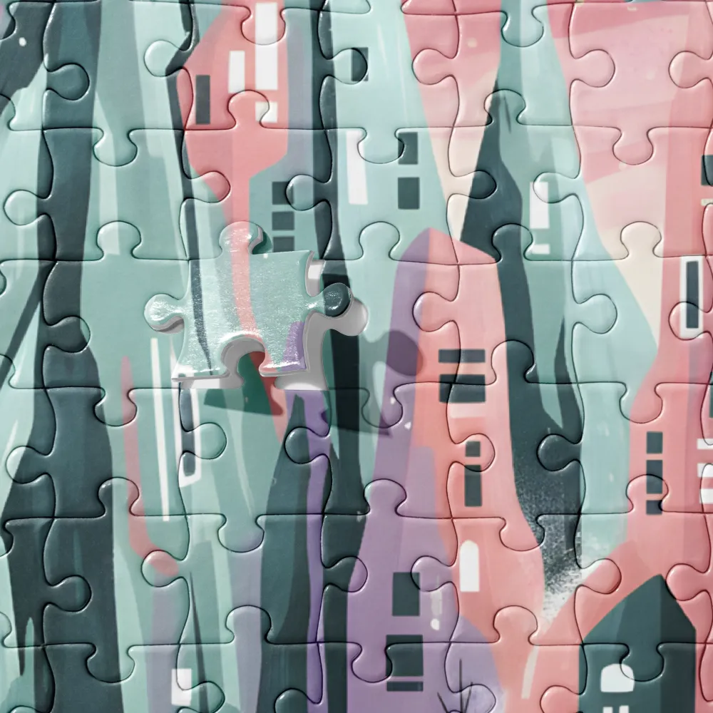 Pastel Falls 
 Jigsaw Puzzle in Tin Box