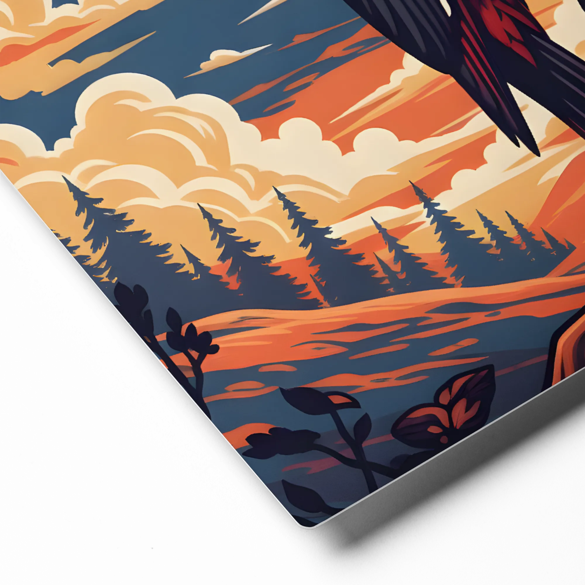 Woodpecker at Sunset | Art Print