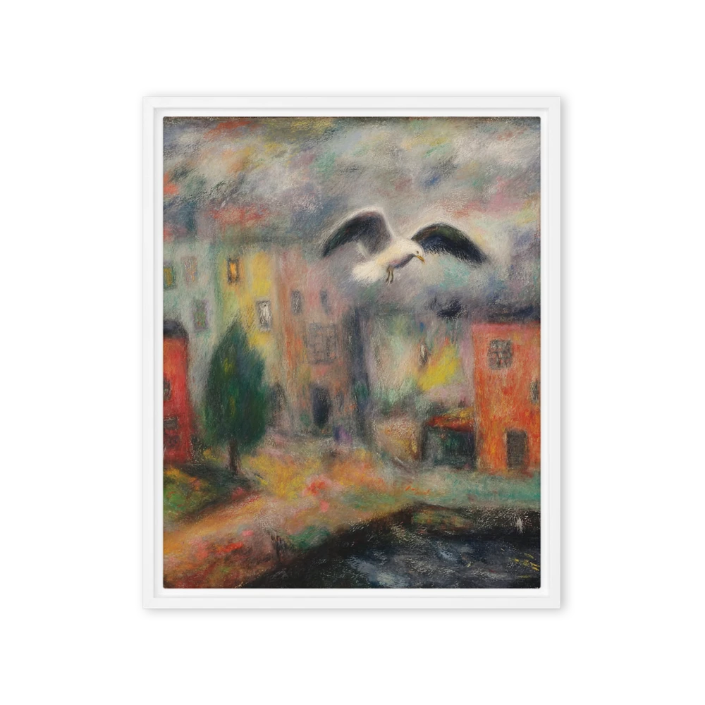 Flight Over the Colorful City | Art Print