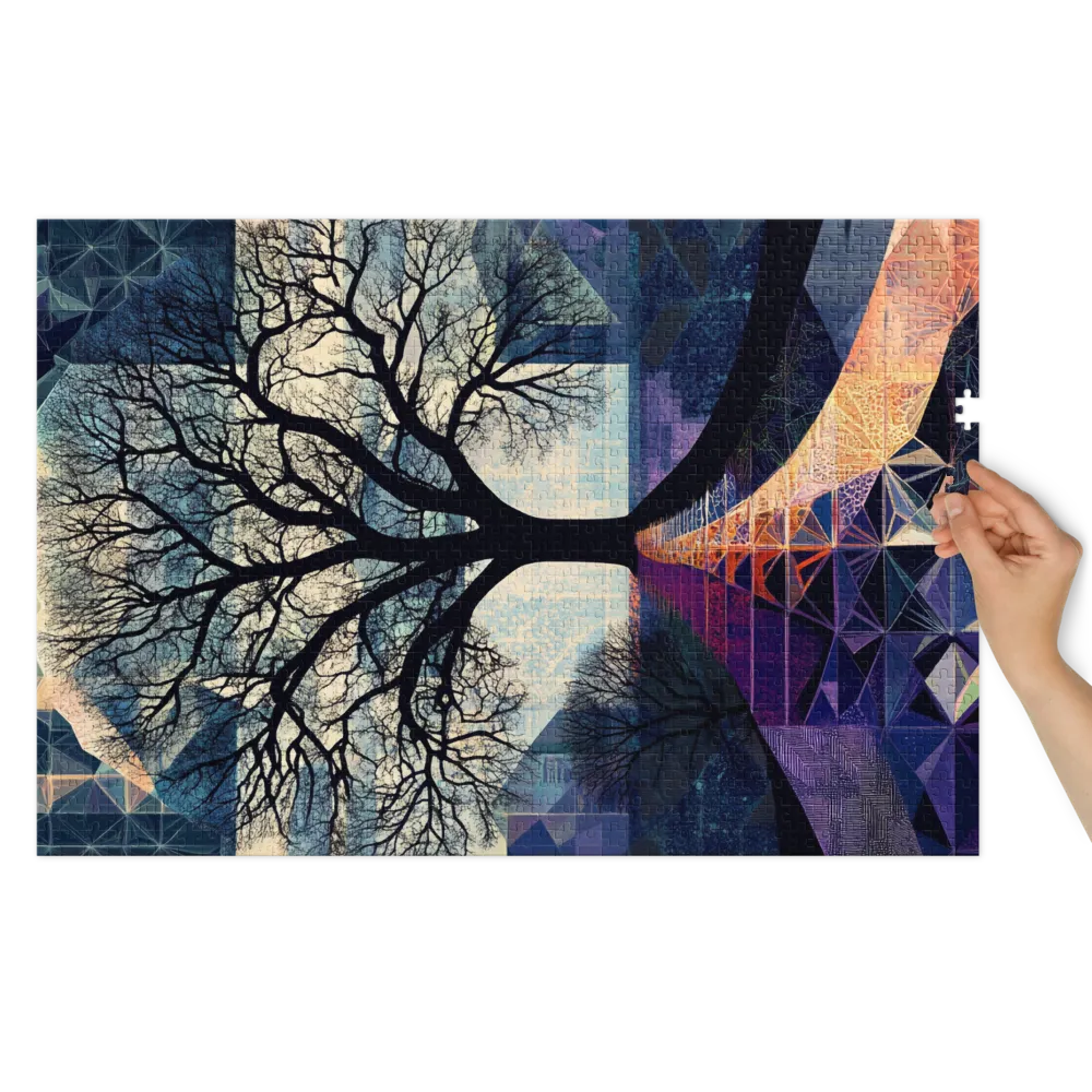 Abstract Tree Landscape Art | Jigsaw Puzzle (252/520 pieces)
