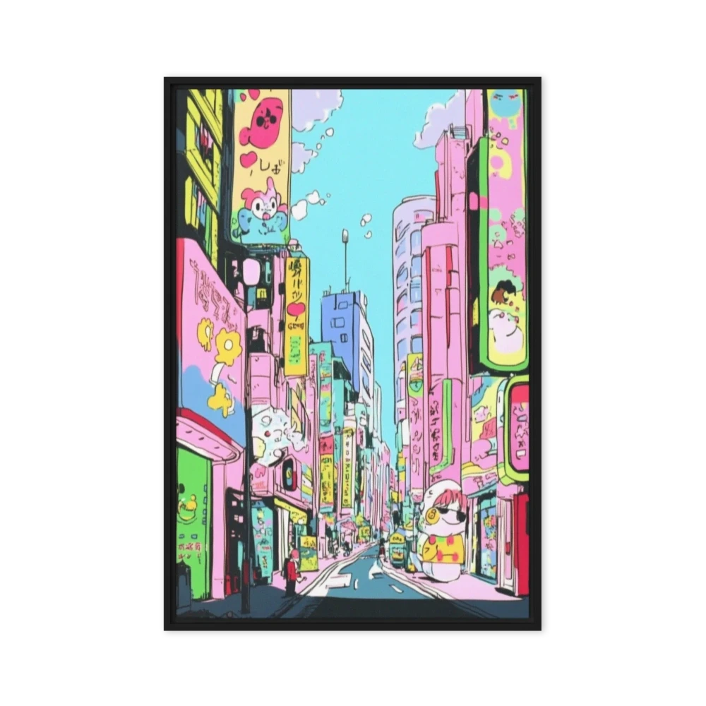 Colorful Anime-inspired Cityscape