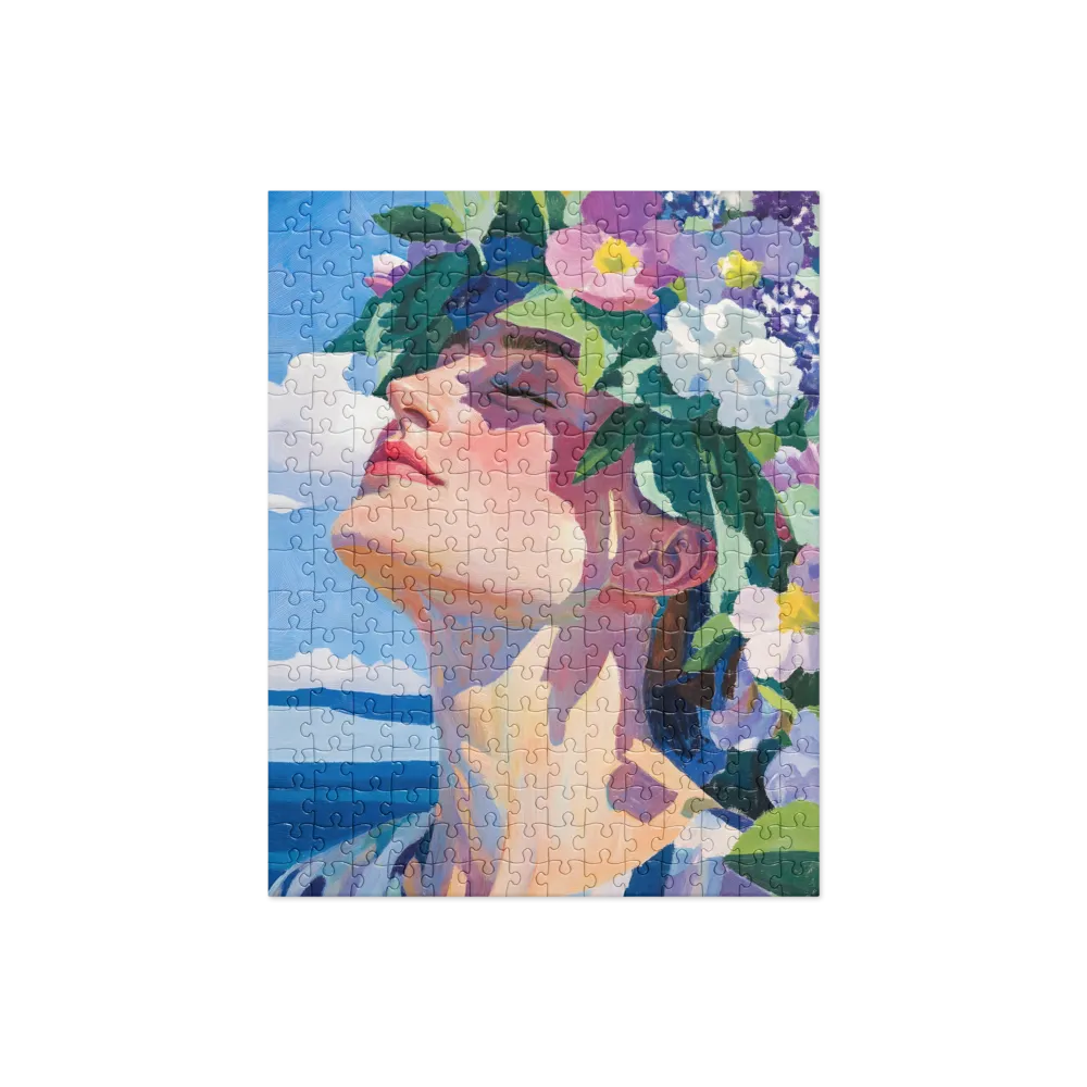 Serene Bloom Portrait 
 Jigsaw Puzzle