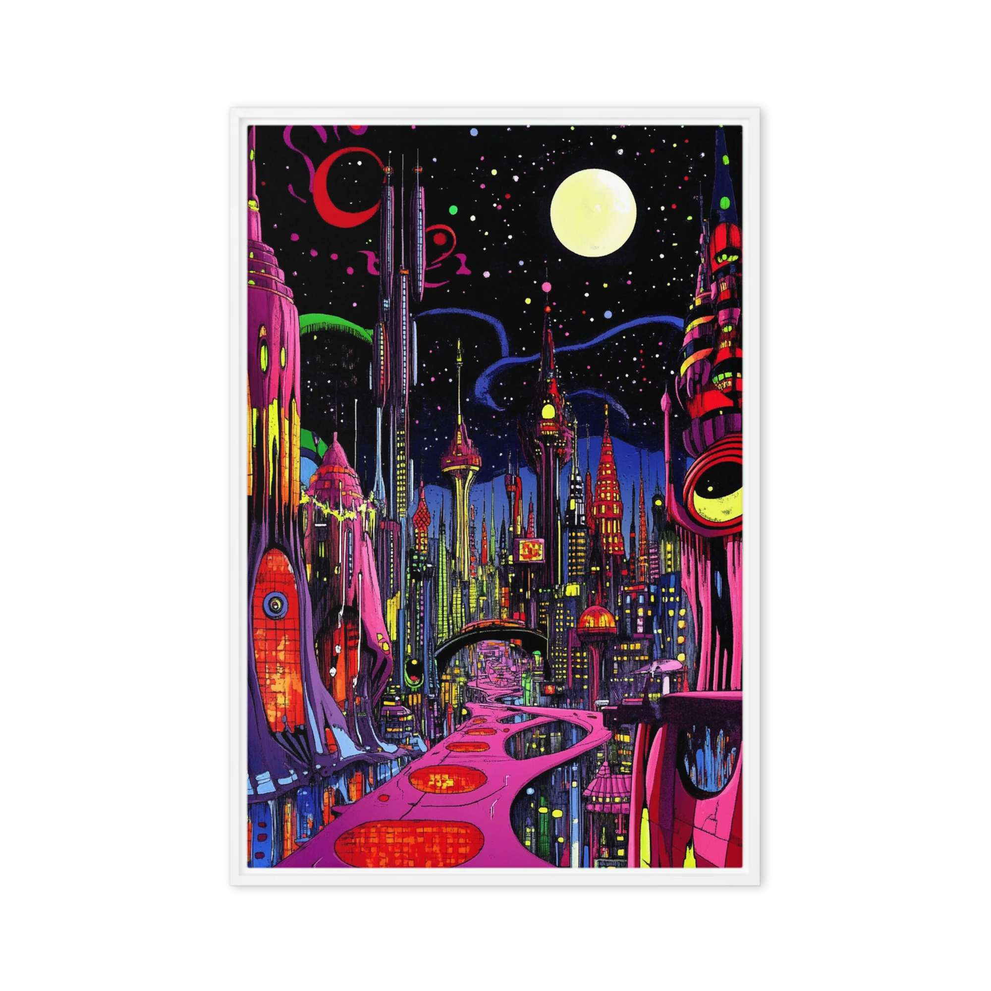 Vibrant Futuristic Cityscape