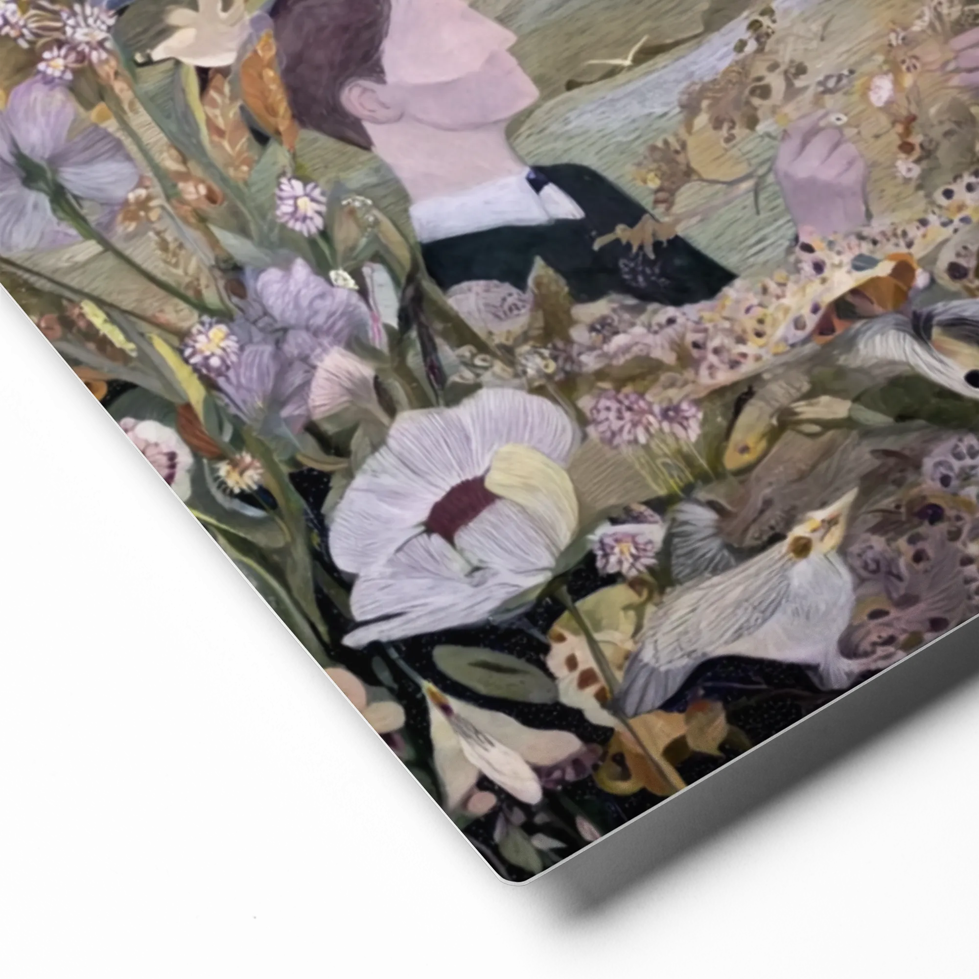 Floral Embrace 
 Canvas | 8″x 8″