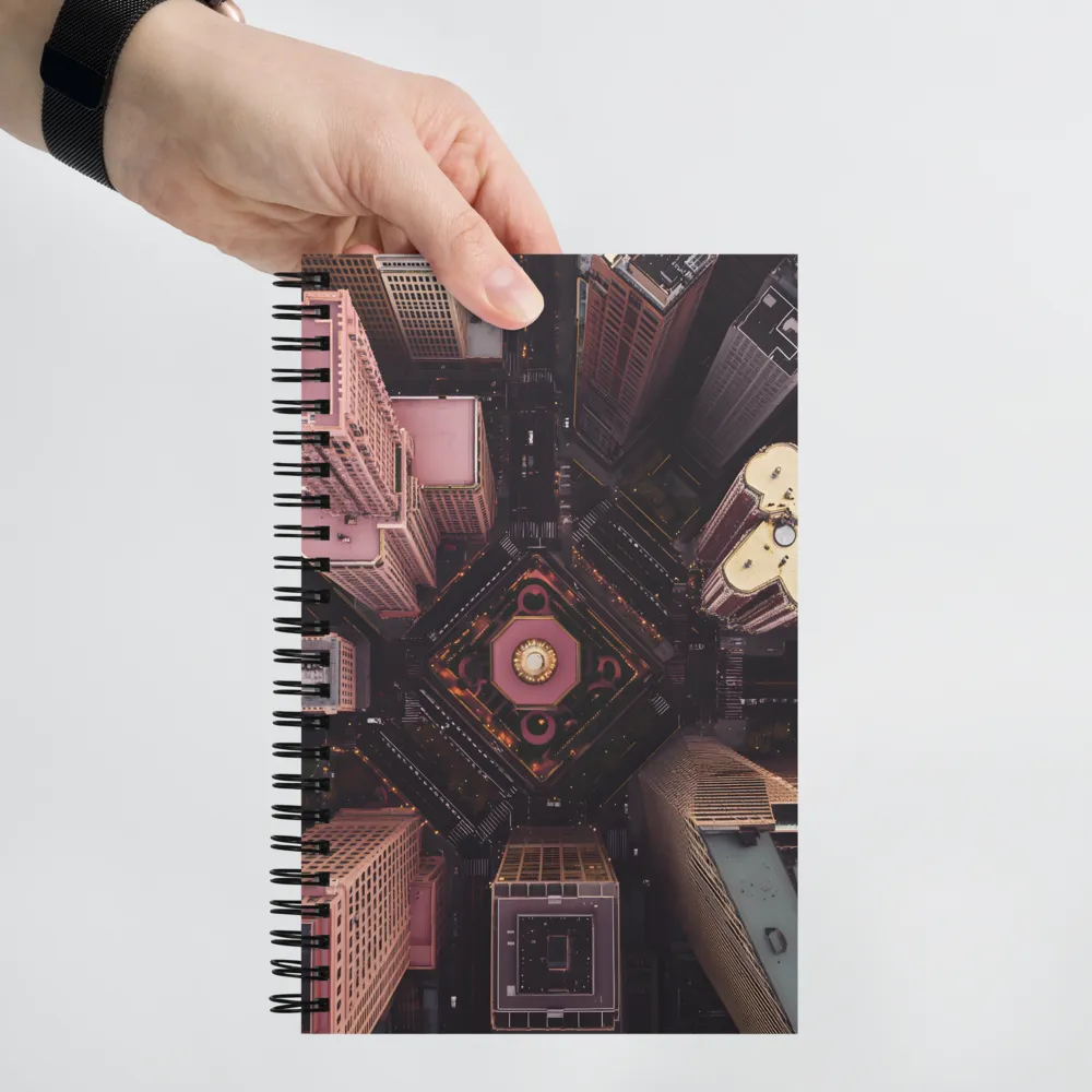 Urban Crossroads from Above 
 Spiral Notebook | 140 pages
