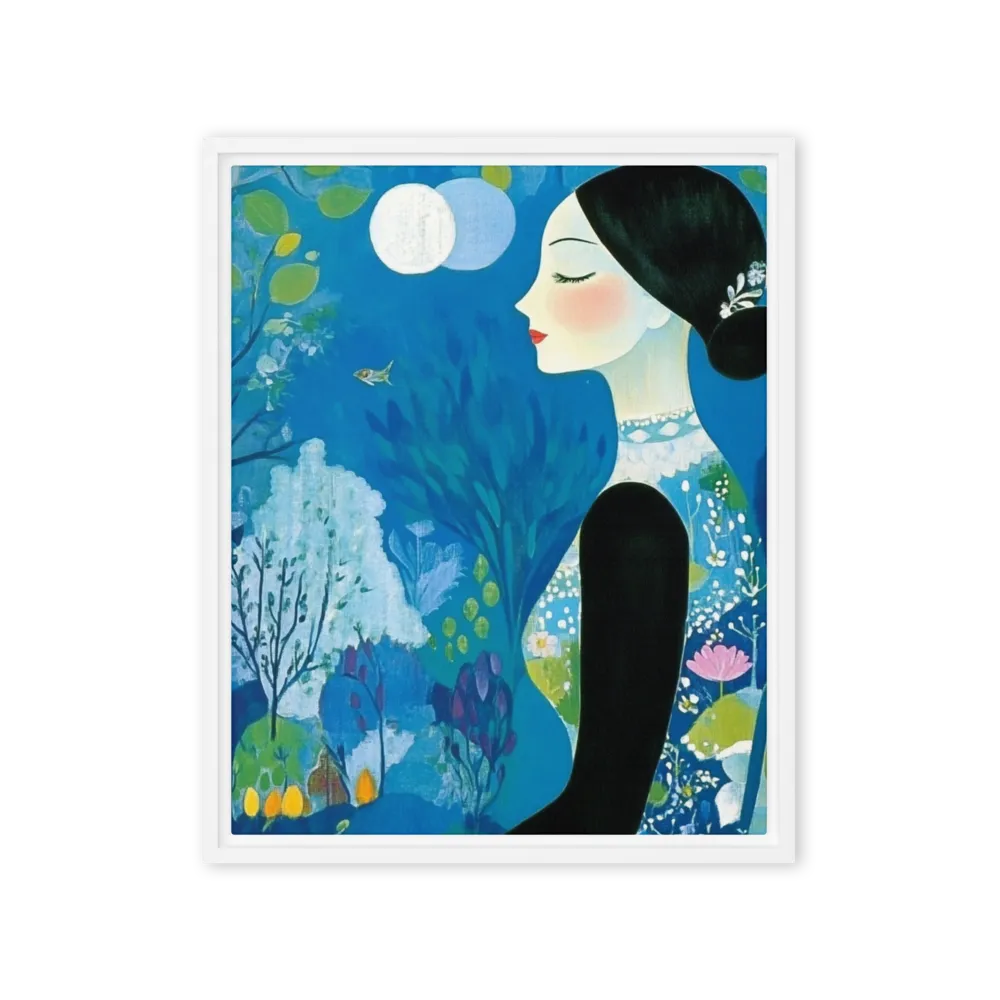 Midnight Reverie 
 Poster with White Frame | 10″x 10″