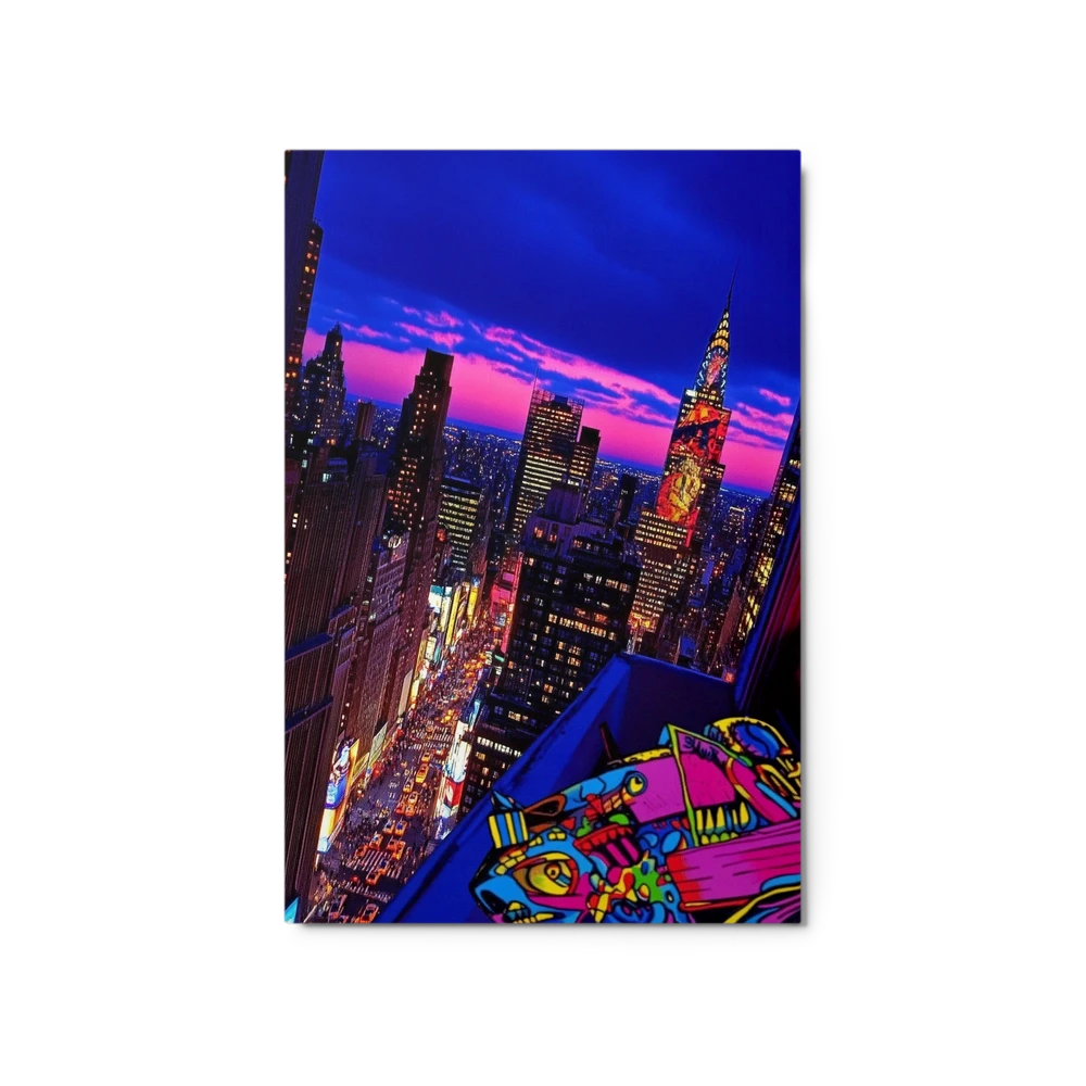 Urban Chromatic Rooftop | Art Print