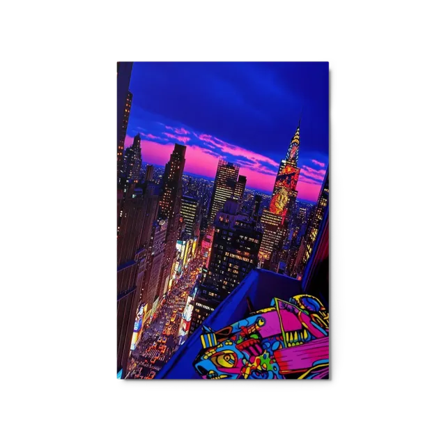 Urban Chromatic Rooftop | Art Print