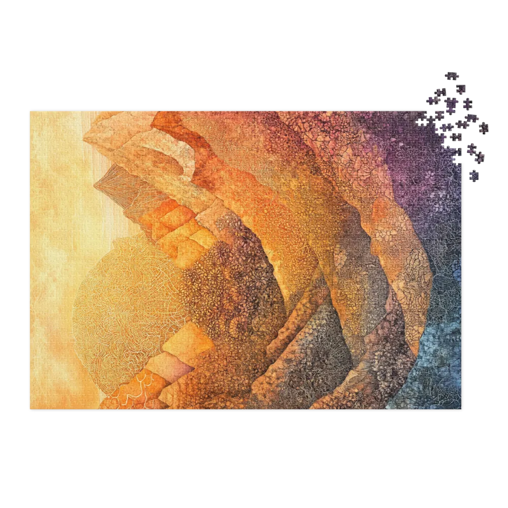 Abstract Mountain Landscape