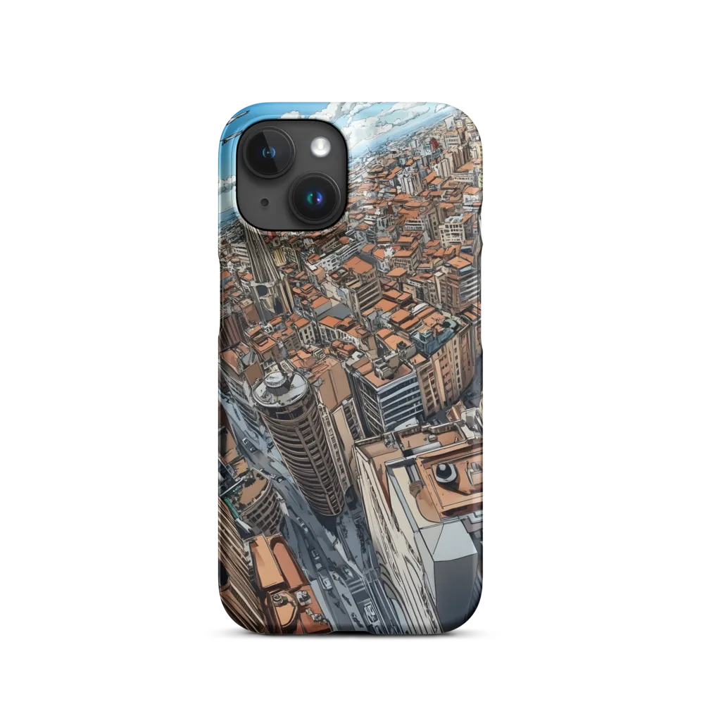 Aerial Cityscape Illustration | Phone Case
