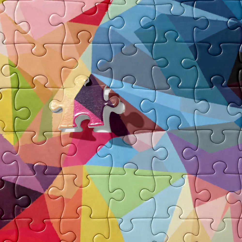 Geometric Canine Portrait 
 Jigsaw Puzzle