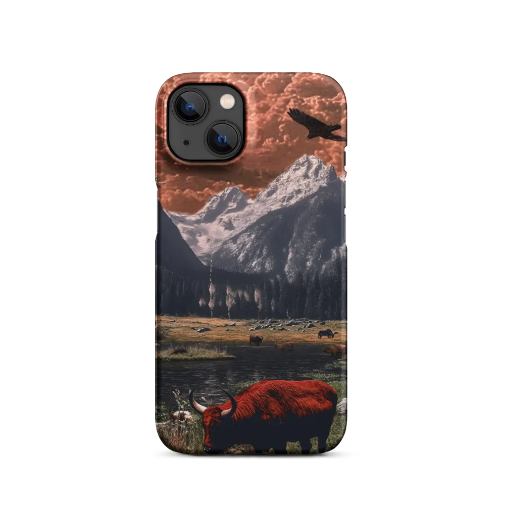 Crimson Sky Sentinel | Phone Case