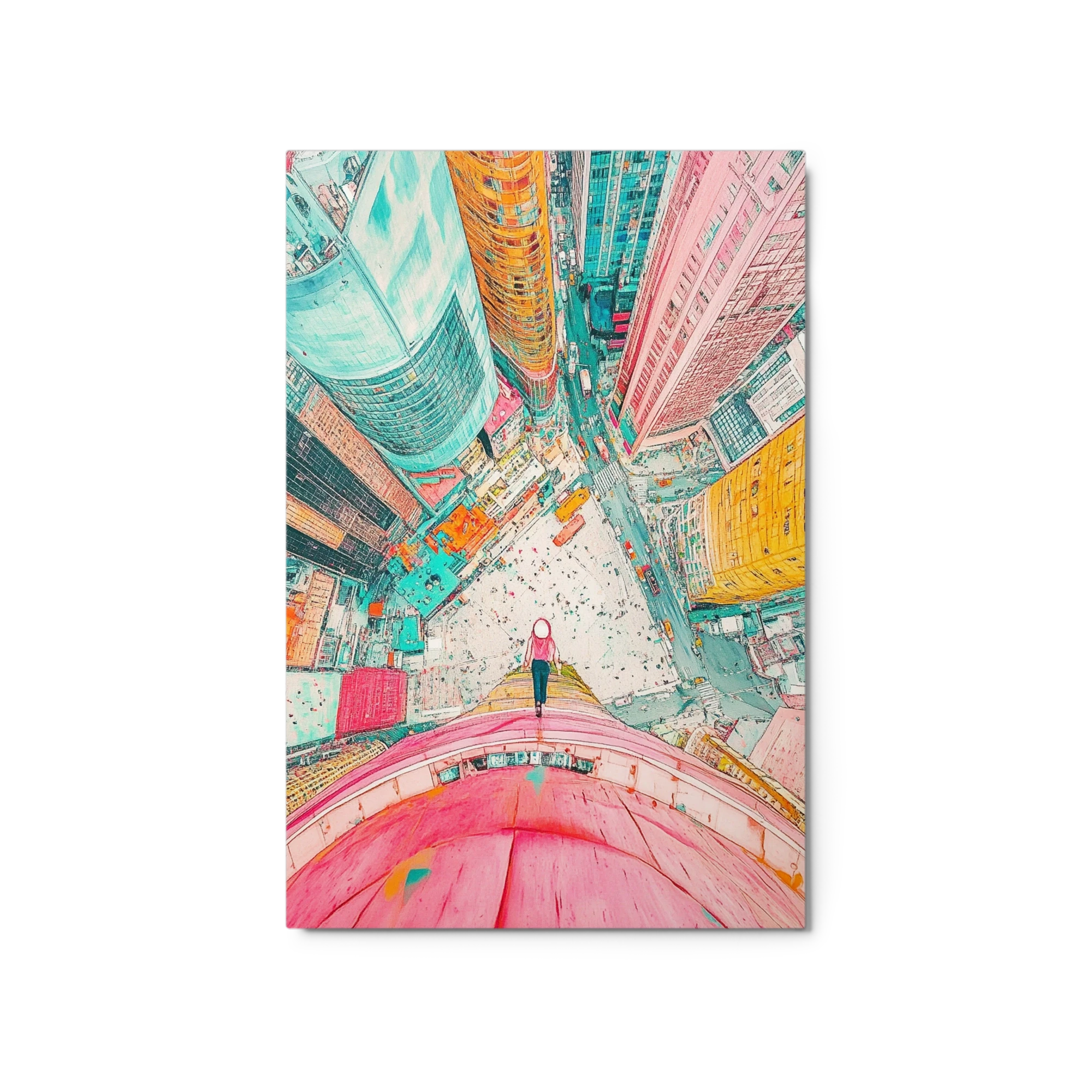 Surreal Aerial Urban Landscape