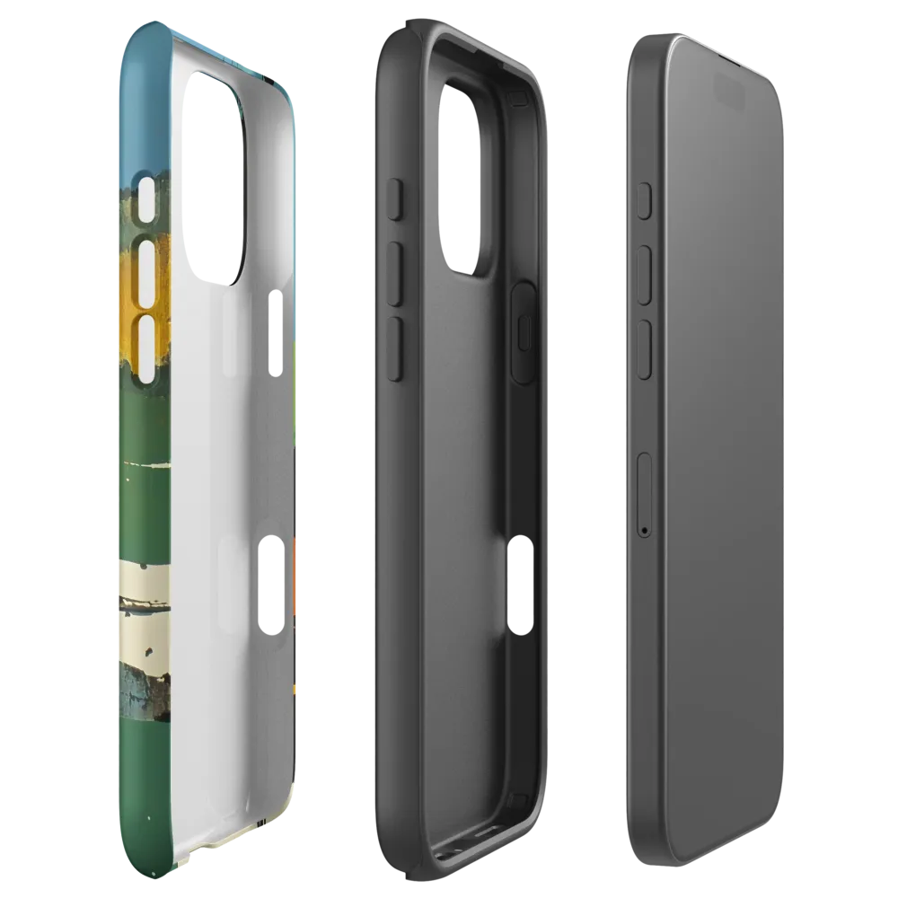 Abstract Landscape in Blocks | Phone Case