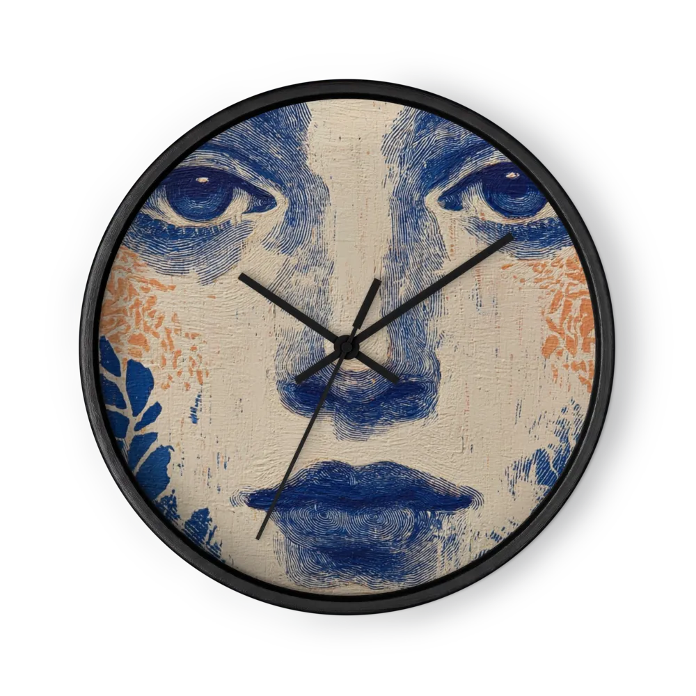 Cobalt Lines | Wall Clock