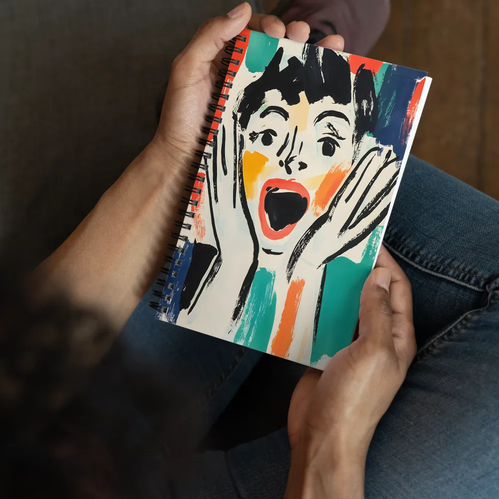 Expressive Scream 
 Spiral Notebook | 140 pages