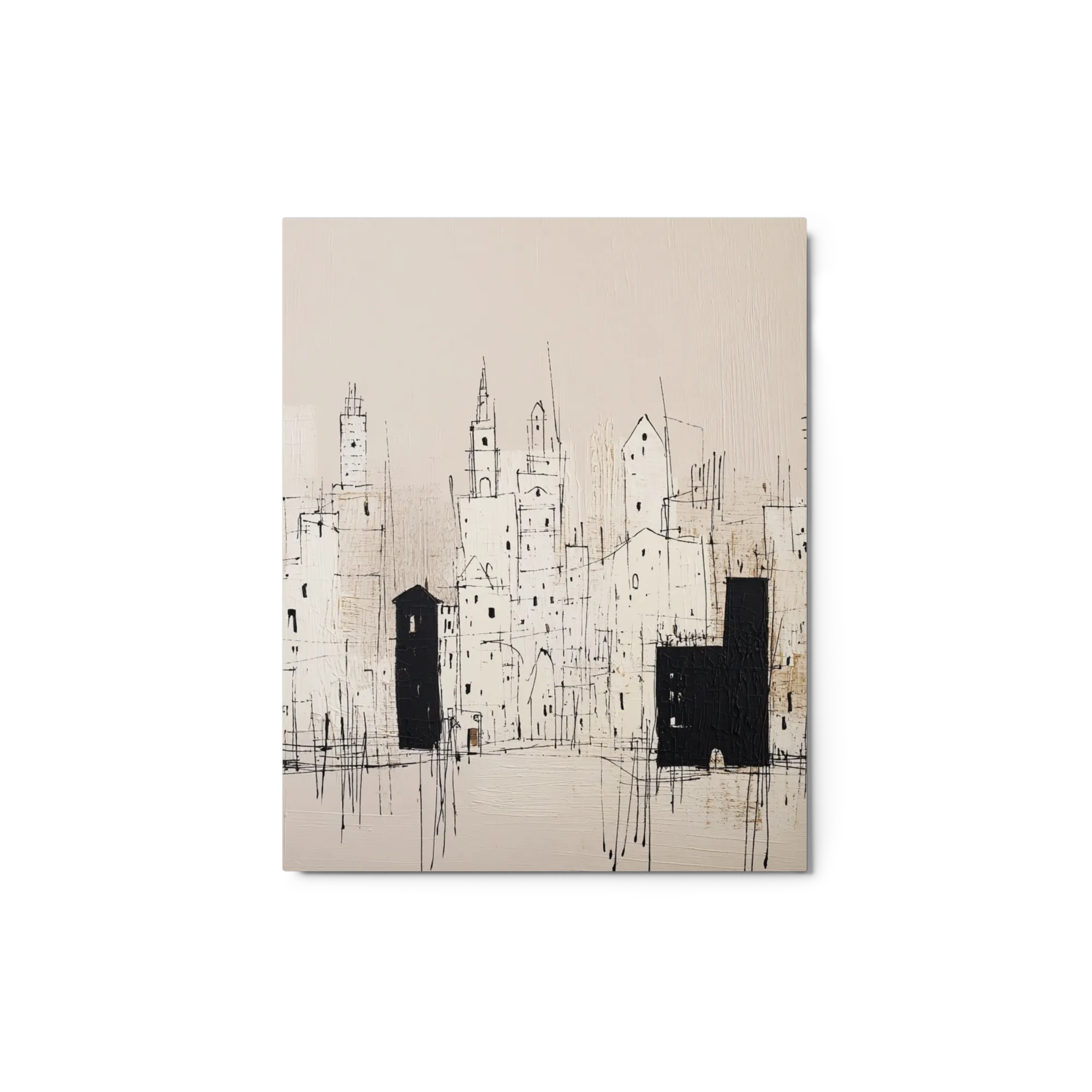 Monochrome Urban Skyline