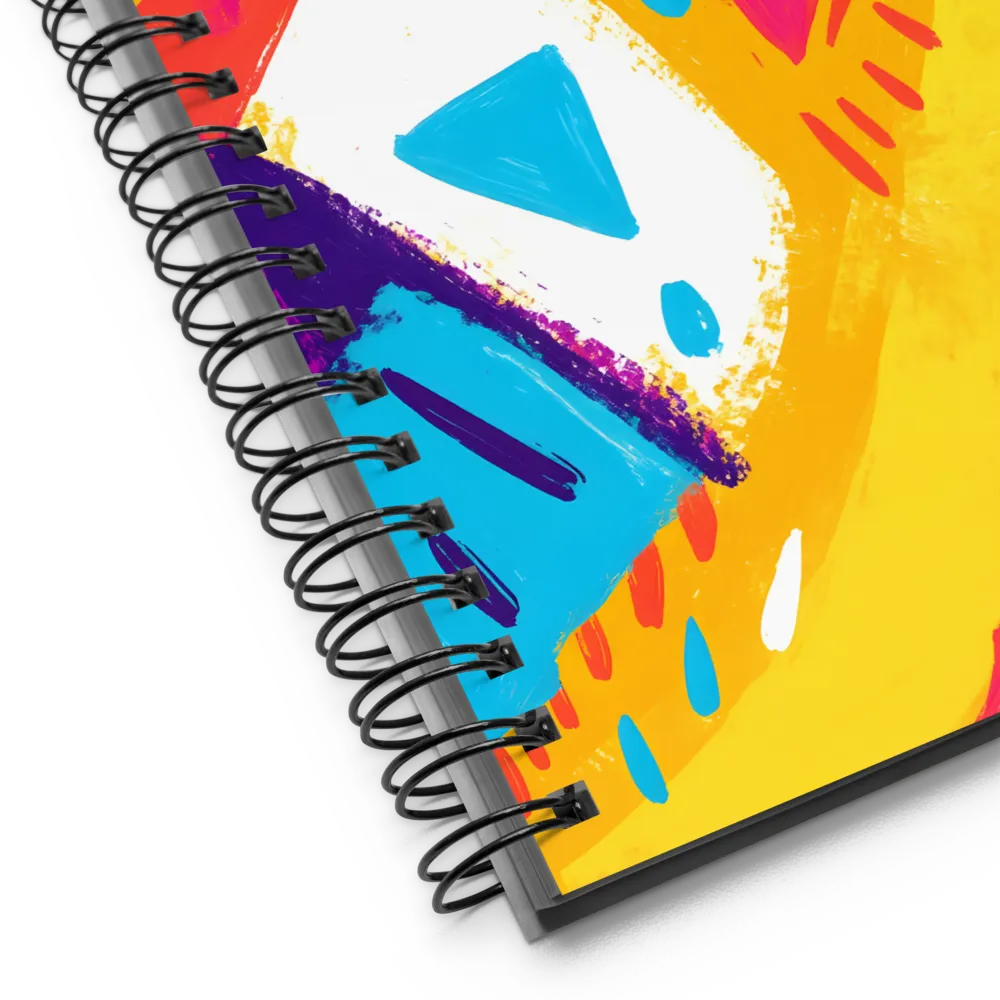 Vibrant Brushstroke Abstract 
 Spiral Notebook | 140 pages