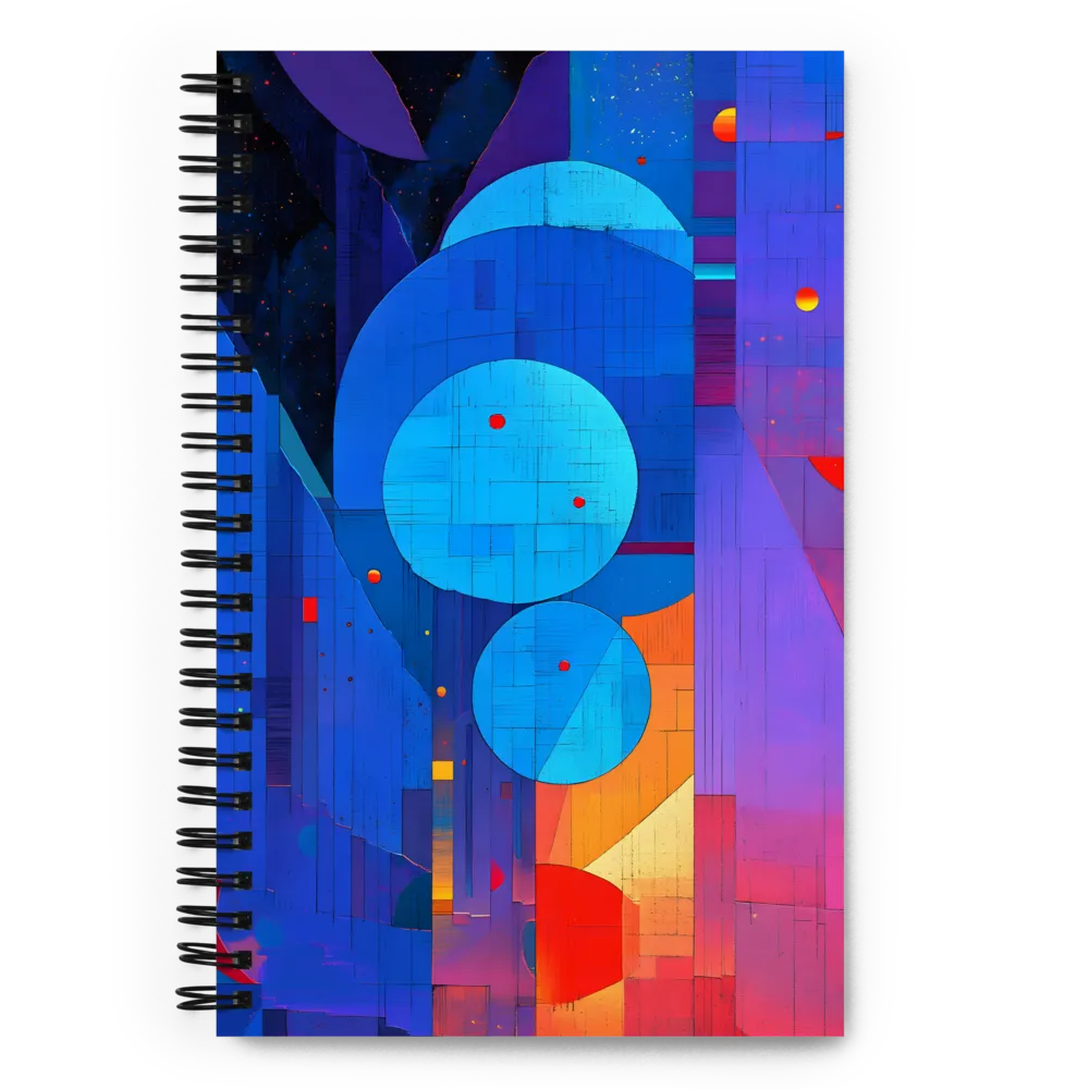 Cosmic Geometric Abstraction 
 Spiral Notebook | 140 pages