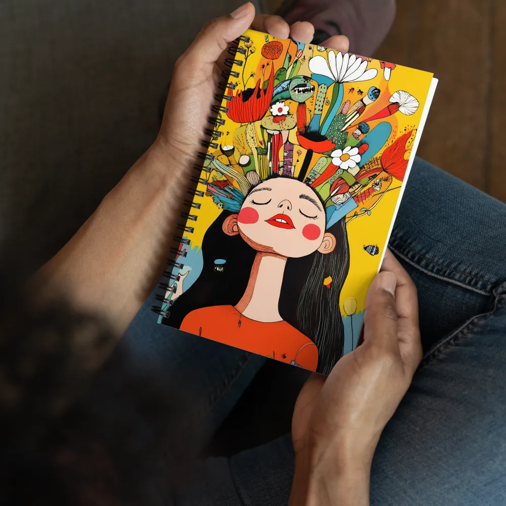 Floral Mind Bloom 
 Spiral Notebook | 140 pages
