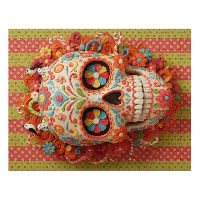 Floral Sugar Skull | Jigsaw Puzzles