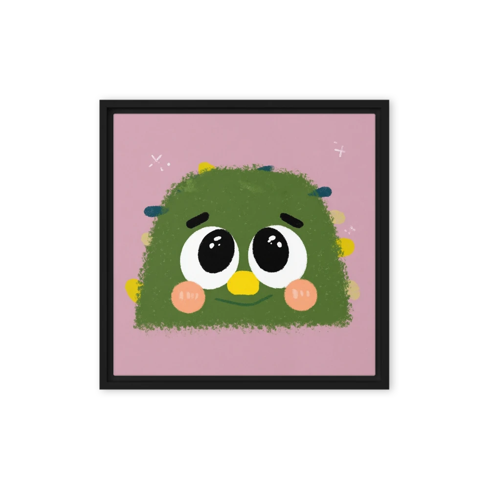 Green Fuzzy Monster | Art Print