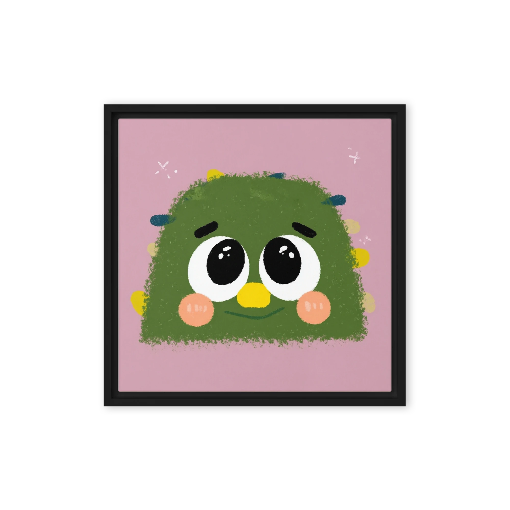 Green Fuzzy Monster | Art Print