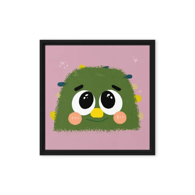 Green Fuzzy Monster | Art Print