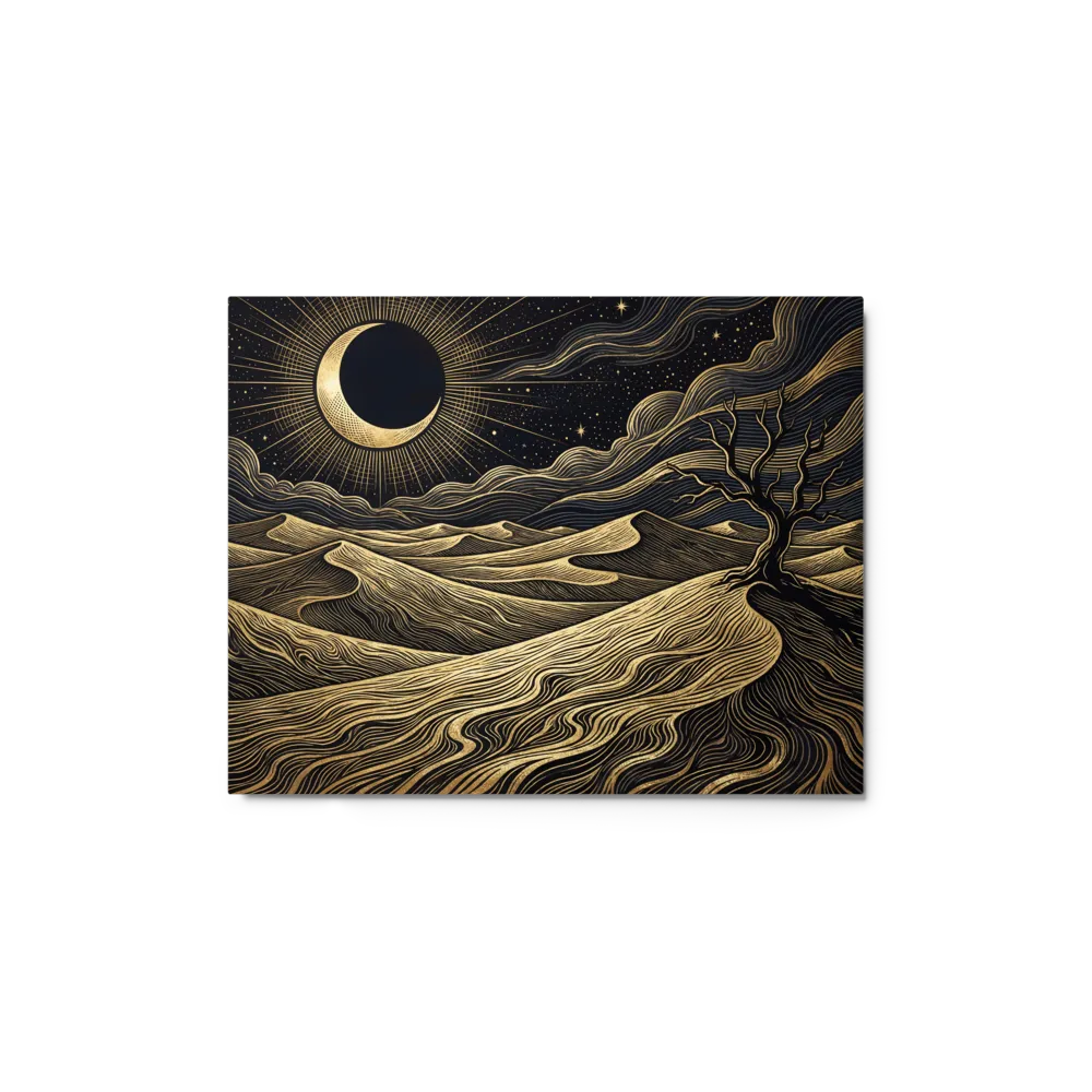 Golden Desert Engraving