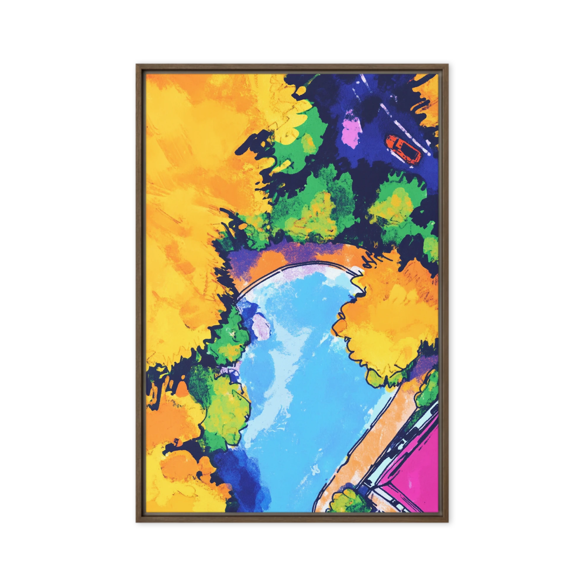 Overhead City Park | Art Print