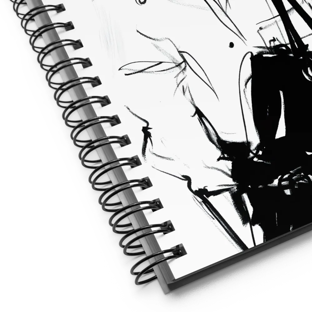 Monochrome Fashion Portrait 
 Spiral Notebook | 140 pages