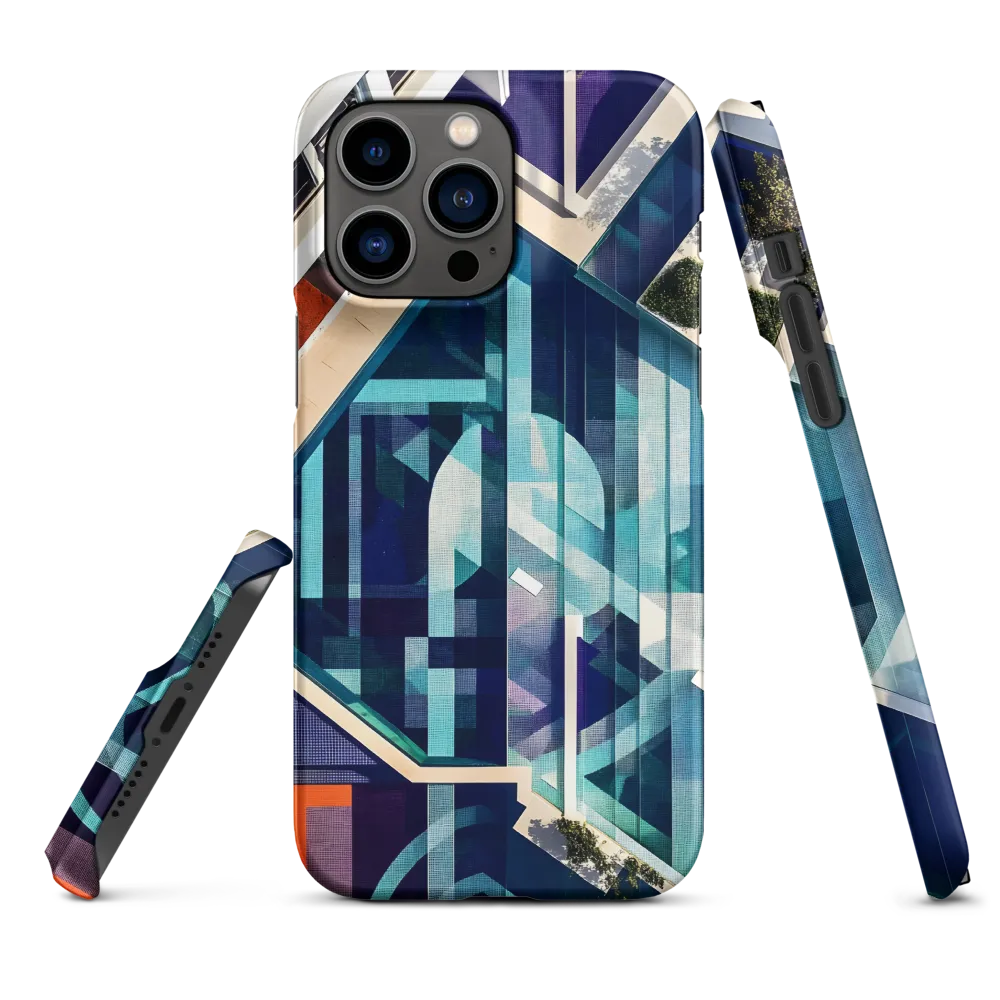 Geometric Aerial View of a Swimming Pool | Phone Case