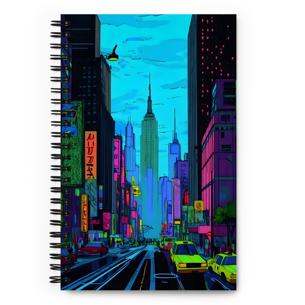 Cyberpunk Metropolis 
 Spiral Notebook | 140 pages