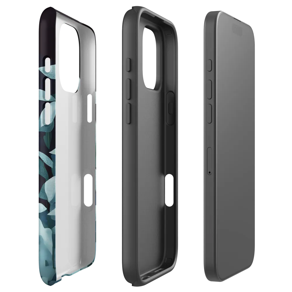 Geometric Panther in Leaves | Phone Case