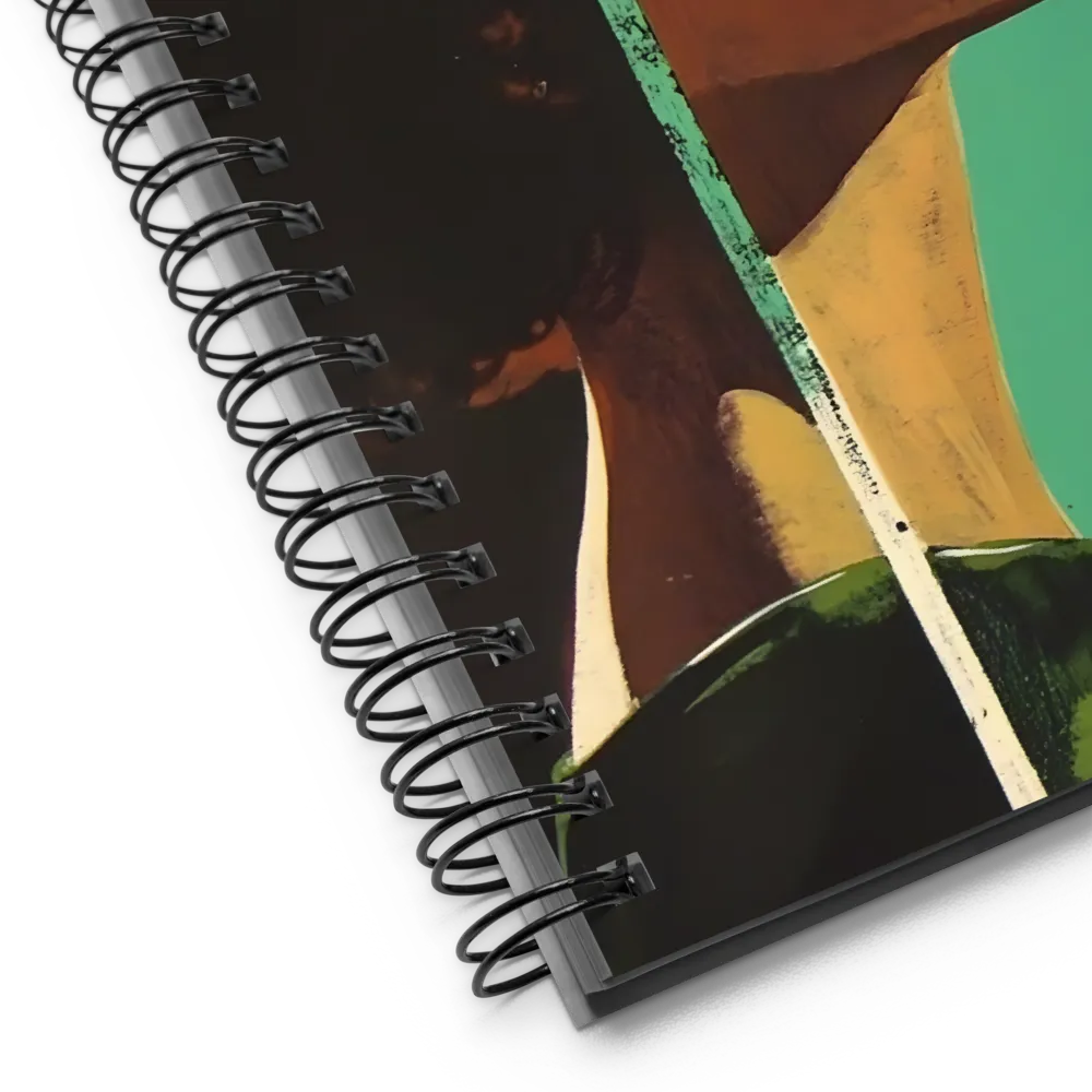 Gazing Woman's Profile 
 Spiral Notebook | 140 pages