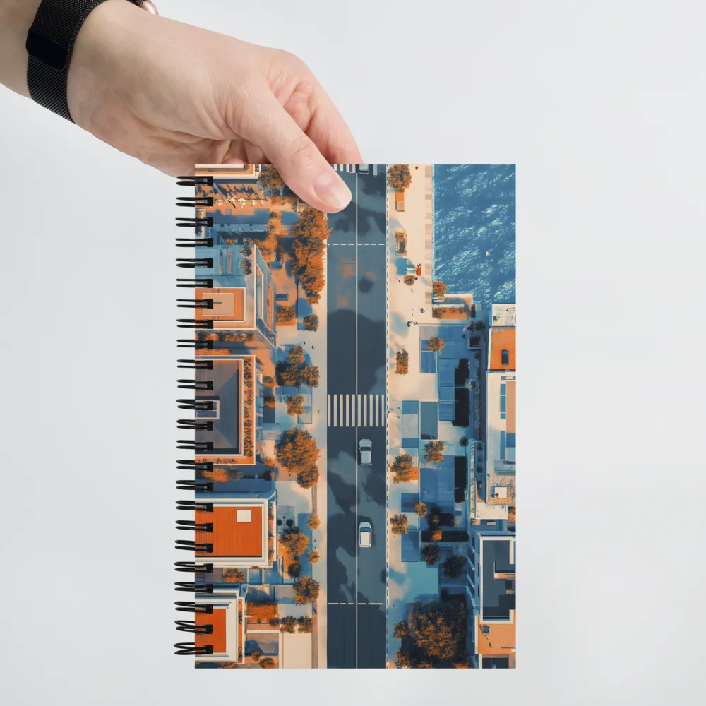 Urban Coastline Serenity 
 Spiral Notebook | 140 pages