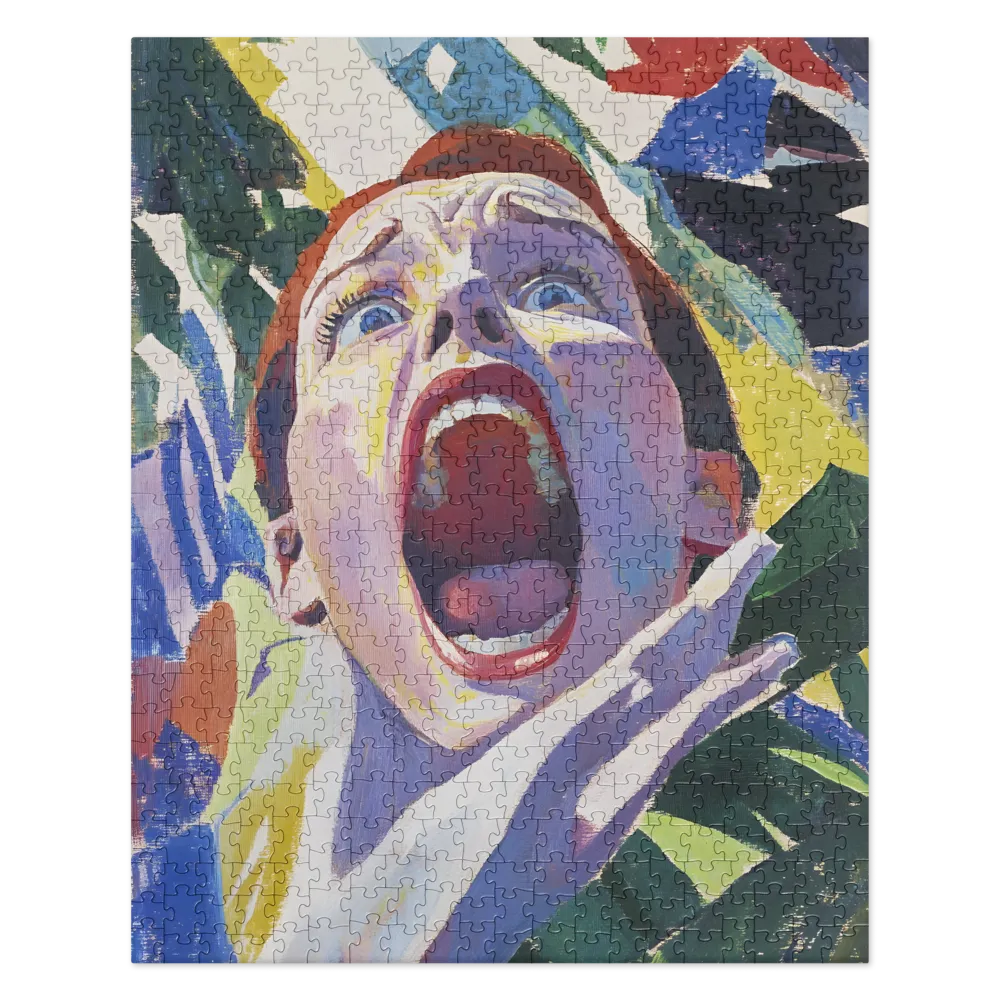 The Scream of Emotion 
 Jigsaw Puzzle in Tin Box