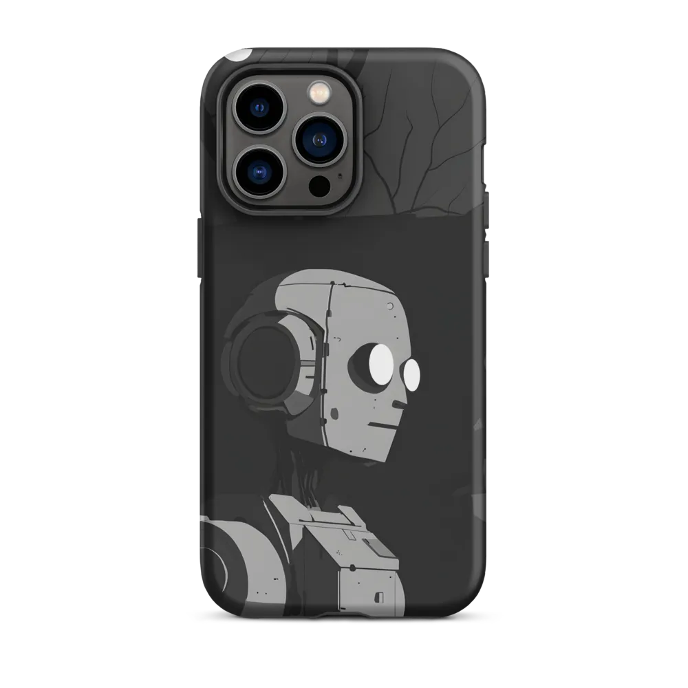 Minimalistic Robot Illustration | Phone Case