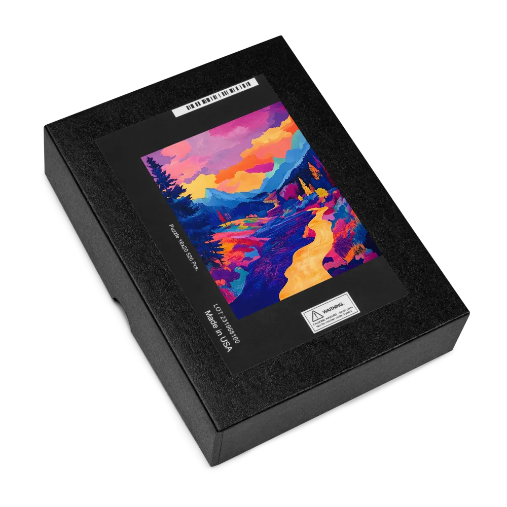Winding River of Colors 
 Jigsaw Puzzle