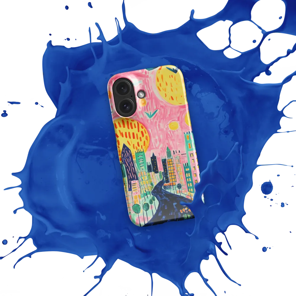 Vibrant Cityscape Odyssey 
 iPhone 15 Pro Max | Snap Case