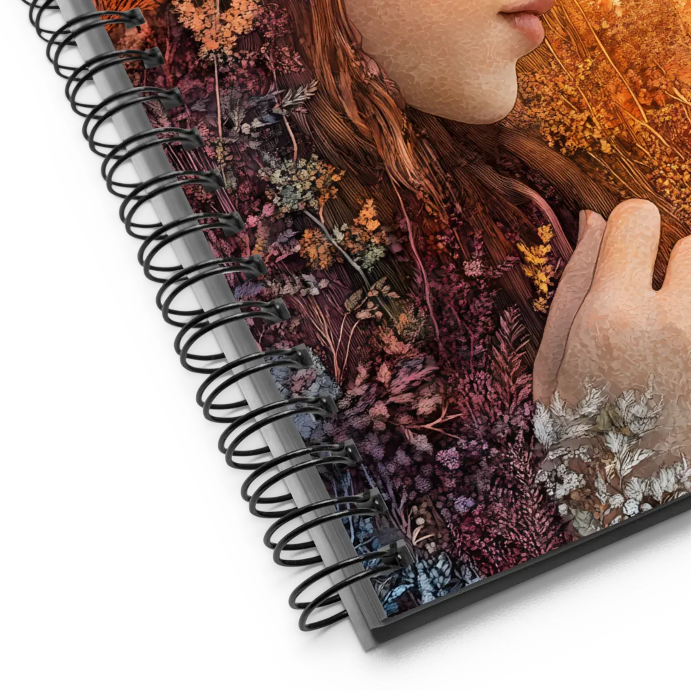 Serene Floral Embrace 
 Spiral Notebook | 140 pages
